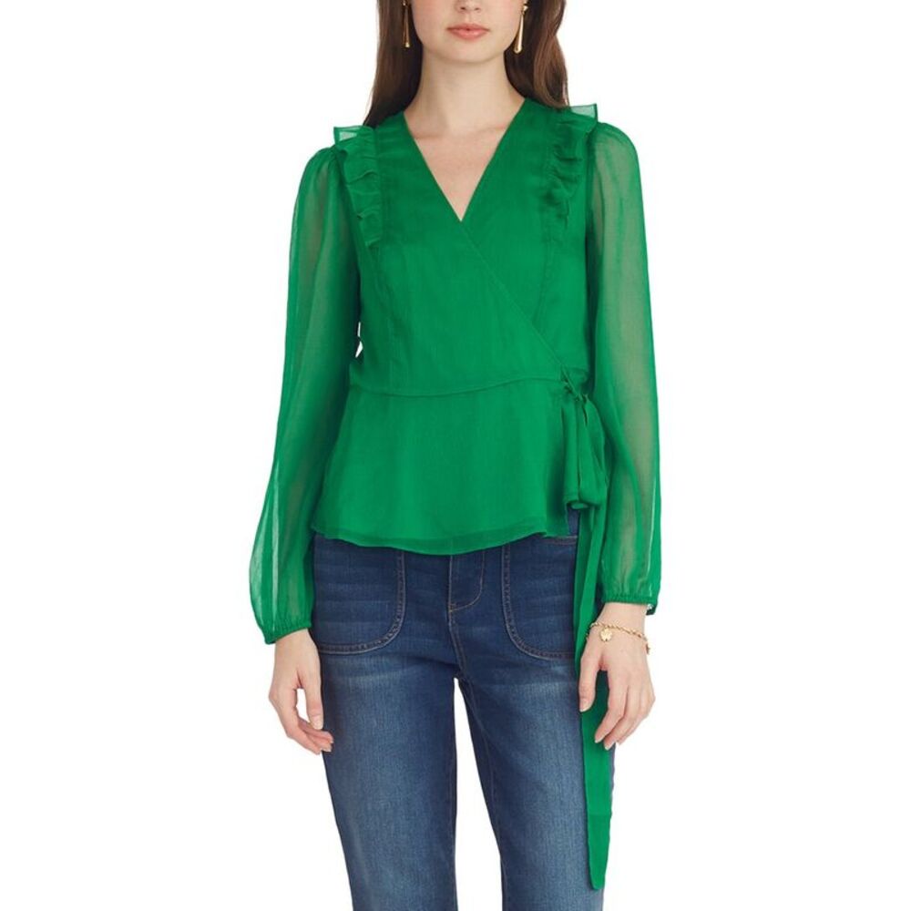 Draper James Womens  Wrap Top